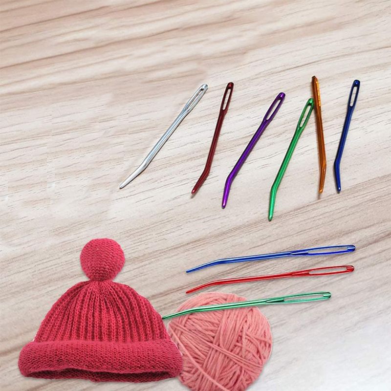 Knitting Needles, Yarn Needles, Large Eye Blunt Needles For Yarn