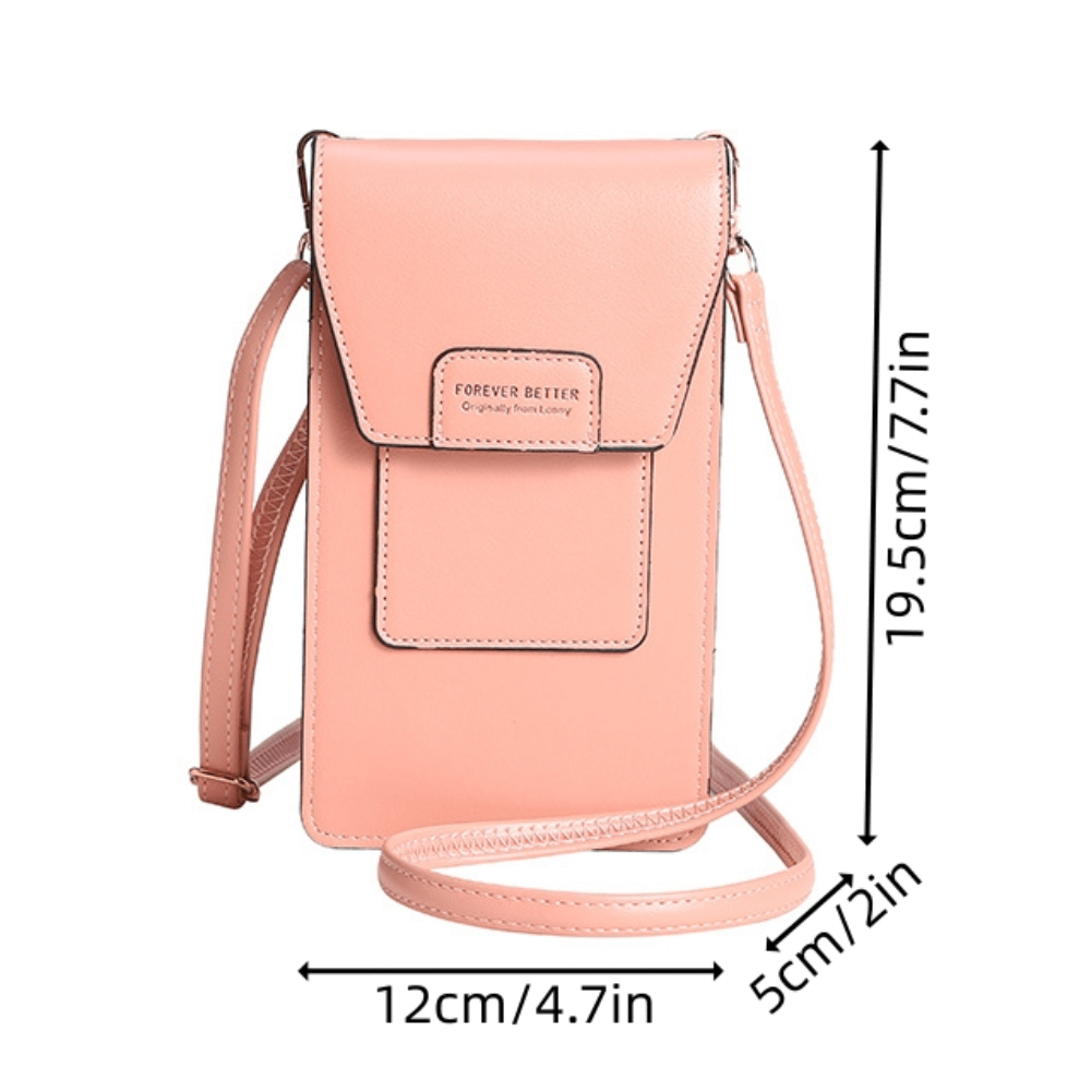 Phone Bag Touch Screen PU Leather Crossbody Bag, Universal Phone Wallet  Pouch Shoulder bag for iPhon…See more Phone Bag Touch Screen PU Leather