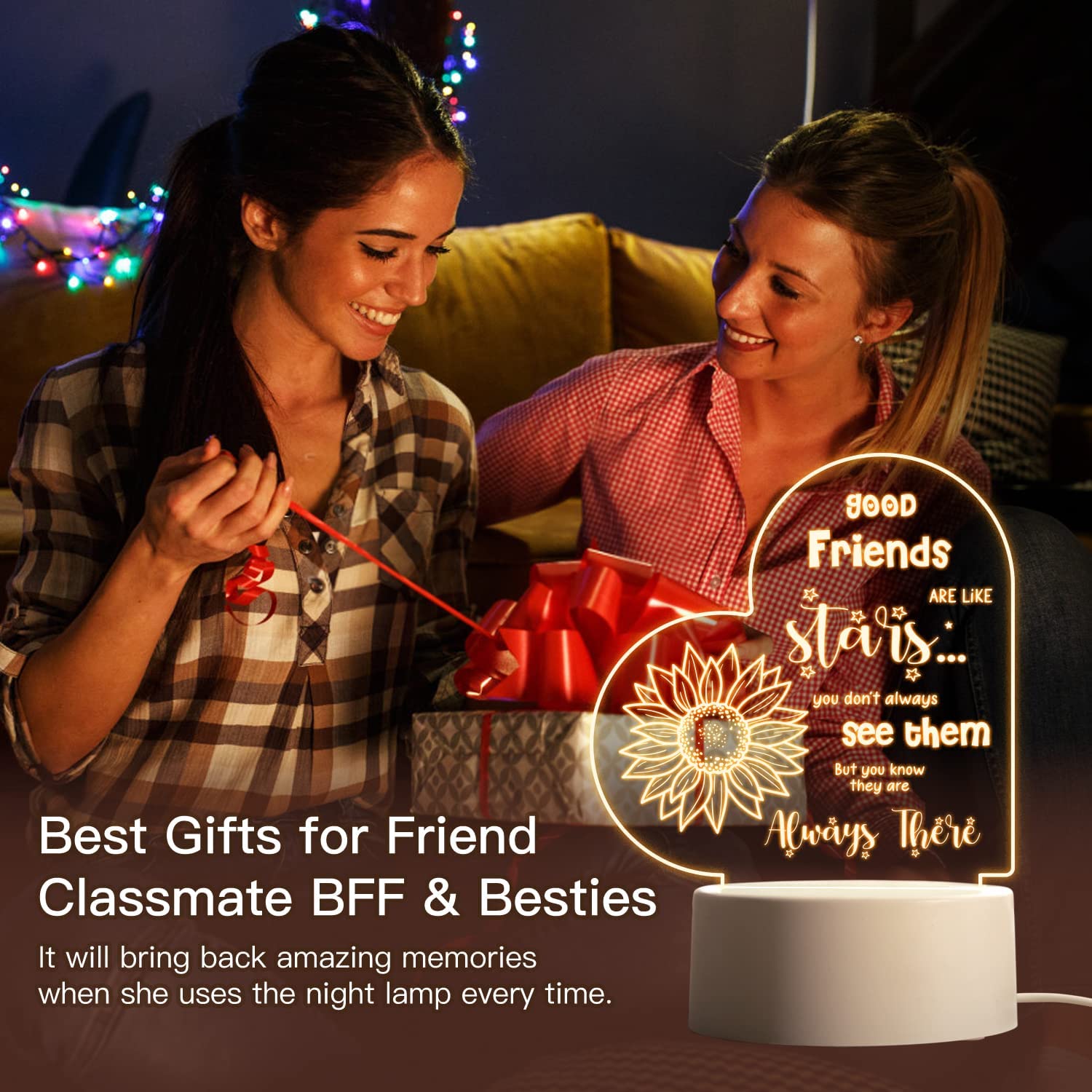Gifts For Friends Female Night Light Best Friends Gifts For - Temu