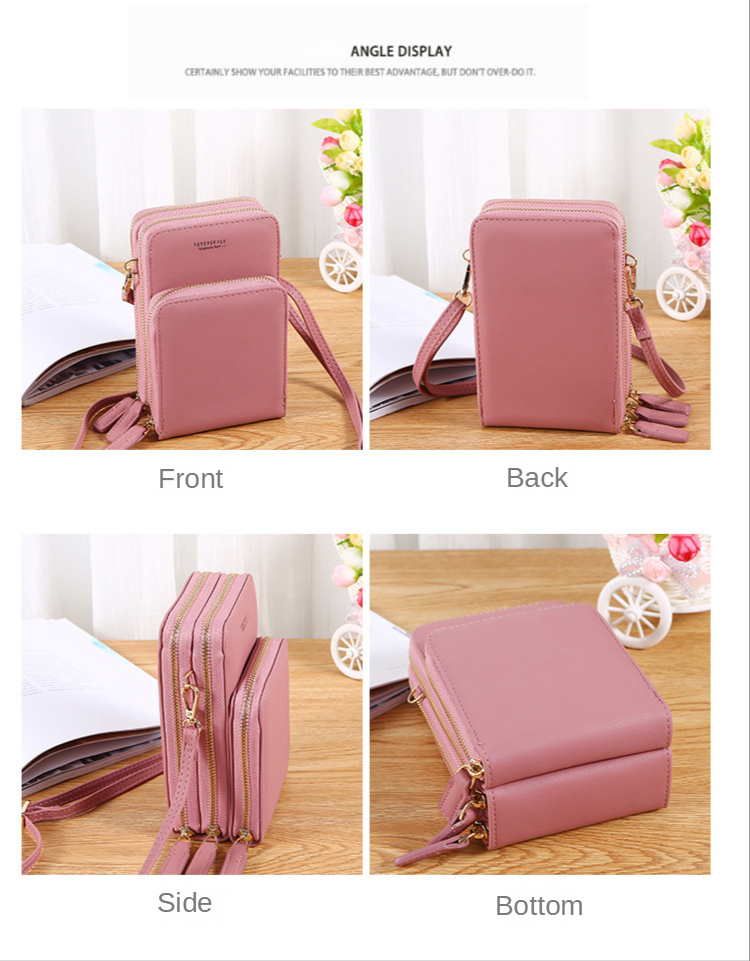 Crossbody Bag for women,Wide Strap Cell Phone Purse Shoulder bag