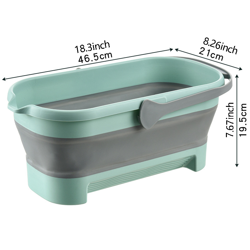  Bucket For Cleaning Plastic Bucket Pails And Buckets Cleaning  Buckets For Household Use Plastic Pails And Buckets,Collapsible Bucket  Portable Handle Easy Hanging Green Silicone Plastic(Green trumpet) : Health  & Household