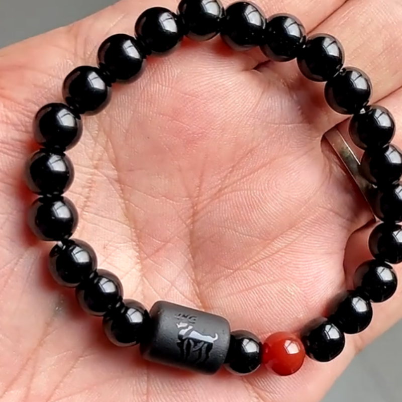 12 Constellation Tiger Eye Stone Stretch Bracelet