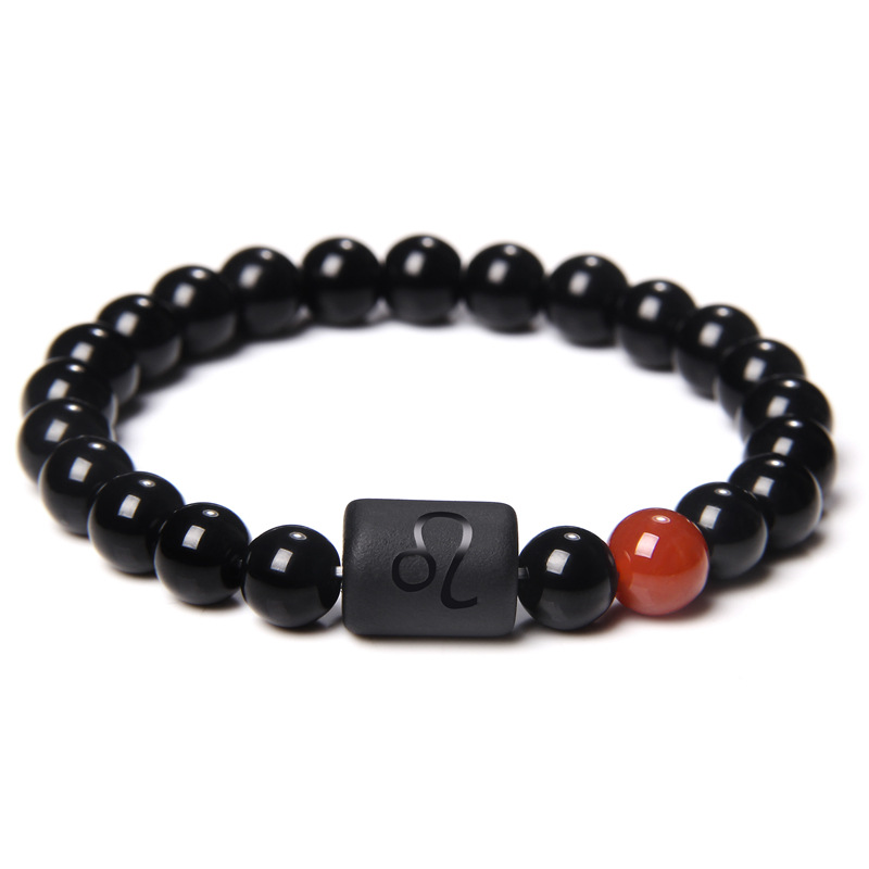 12 Constellation Tiger Eye Stone Stretch Bracelet