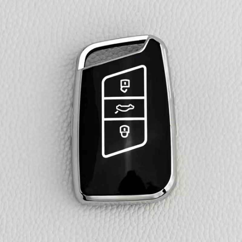  CVVOT Volkswagen Atlas Key Fob Cover Case with Keychain  Lanyard, TPU Key Protector Holder Compatible Replacement VW Tiguan Taos  Alltrack Remote Smart Key Shell For VW 4 Button : Automotive