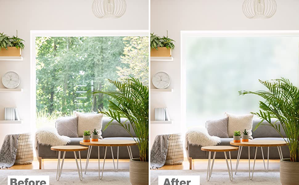 Zindoo Fensterfolie Spiegelfolie Fenster Tagsüber 90% Sichtschutz