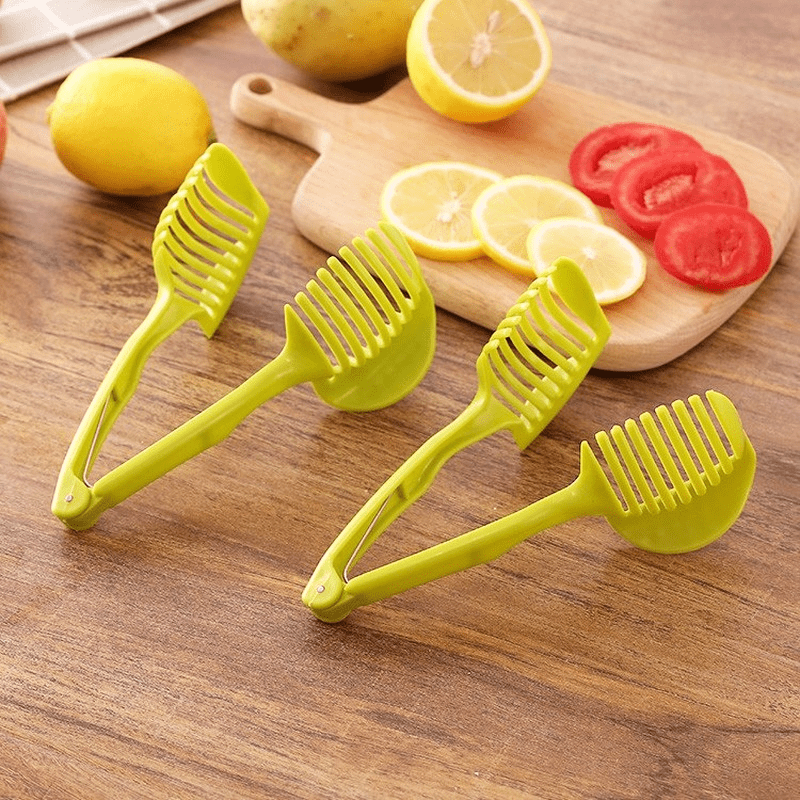 1pc Lemon Slicer Multifunctional Fruit Divider With Handle For Tomato,  Lemon Cutting Home Kitchen Tool