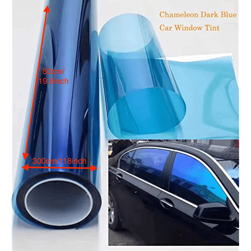 Vlt70% Chamäleon Folie Blau Zu Rot Farbwechsel Auto Front Heckscheibe  Tönung Solar Aufkleber Windschutzscheibe Schutzfolien 75x300cm