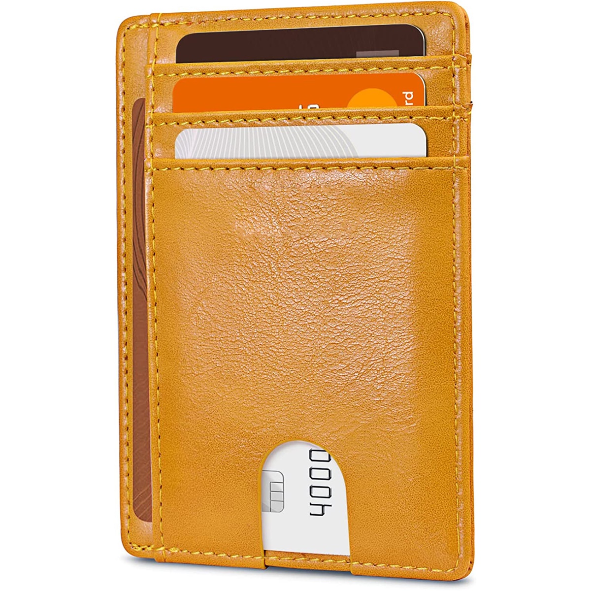 Portable Rfid Blocking Card Holder, Pocket Wallets With Id Window,  Minimalist Slim Coin Purse - Temu