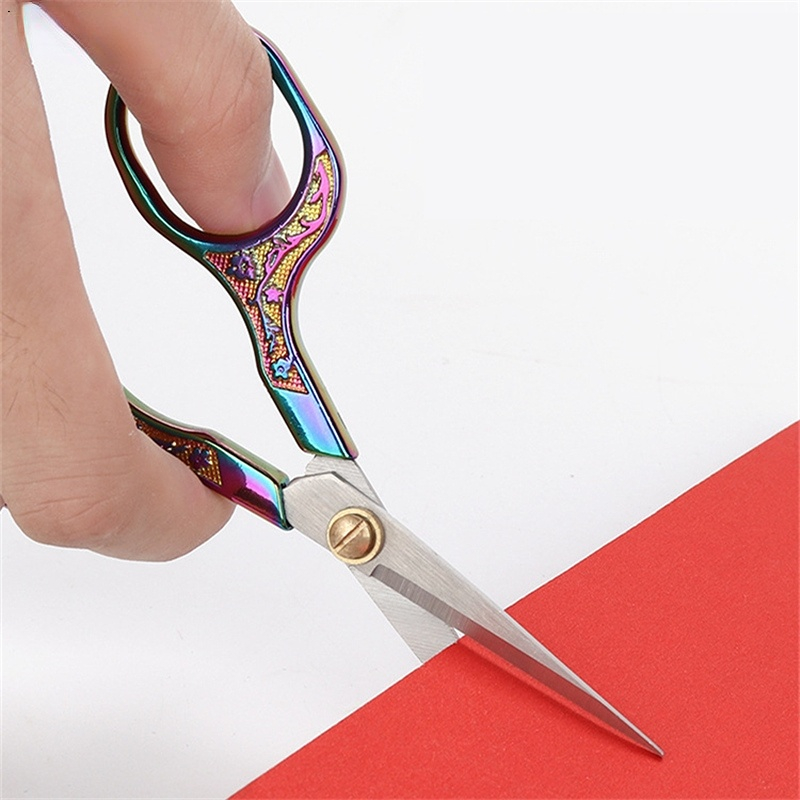Elbow Shear Stainless Steel Embroidery Scissors With Raised Head, Cross  Stitch, Curved Small Scissors, Tailor Clothing Thread Scissors - Temu