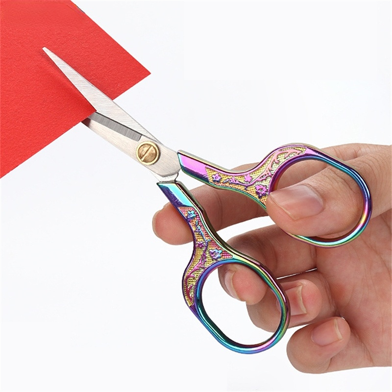 Stainless Steel Vintage Sewing Scissors Perfect Fabric - Temu