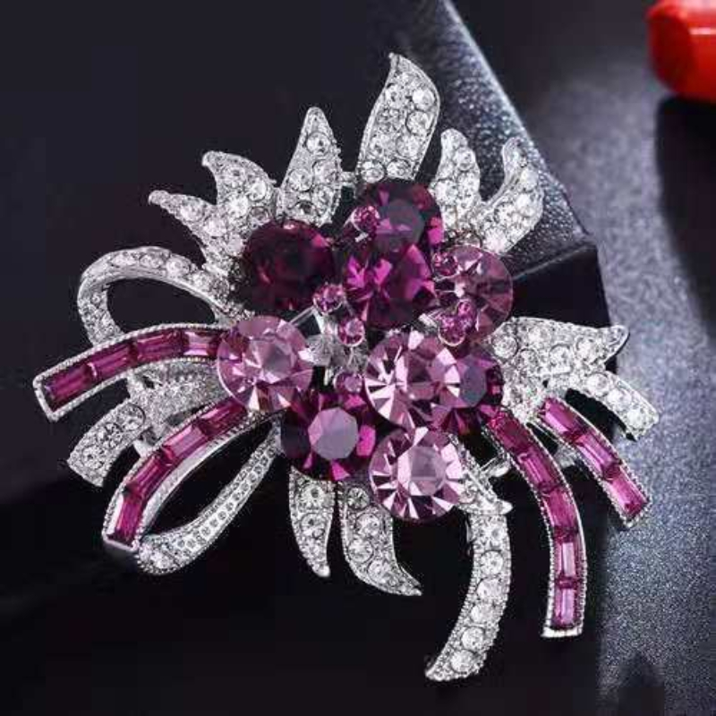 Women's Elegant Exquisite Brooch Pin Girls Female Party Wedding Luxury Garment Decor Gift 1pc,Temu