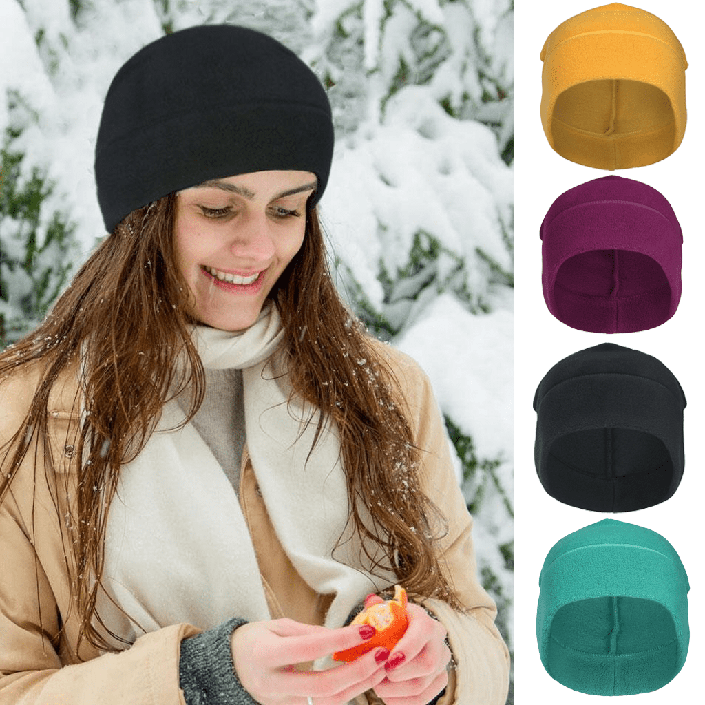 Solid Color Cozy Cotton Sports Cap Breathable Beanies Head Cycling Hat