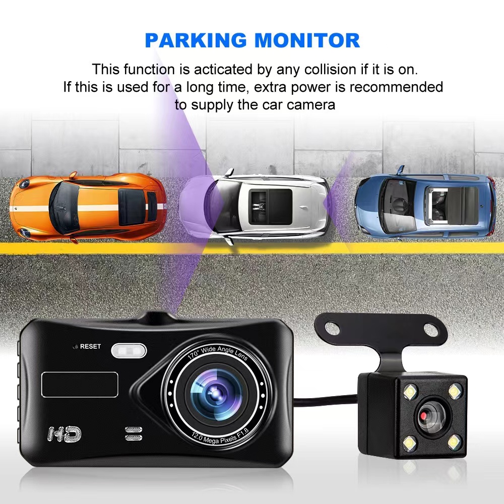 Best Buy: Owlcam Classic 5.0 2.4 HD LCD Dual Dash Cam with Dash Mount  Black XT9881 - 5.0