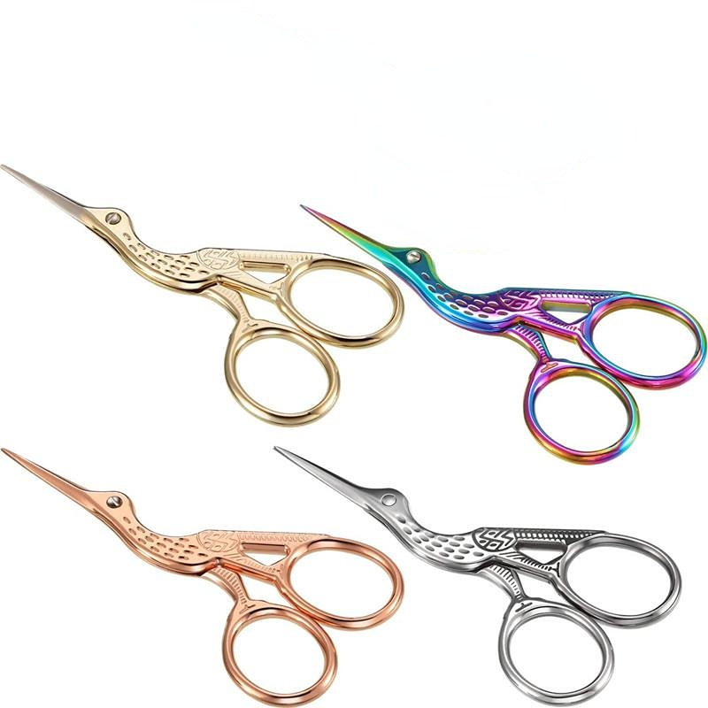 Cheap Small Cross Stitch Scissors Fabric Craft DIY Women Household Sewing  High Quality Steel Embroidery Sewing Tailor's Scissors