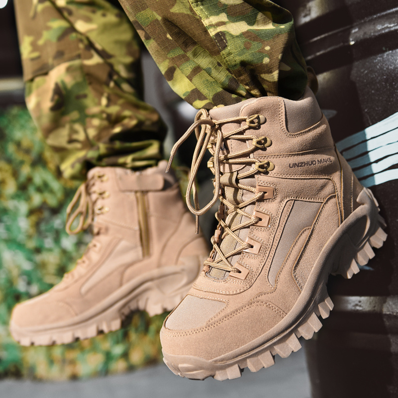 Men's Tactical Hiking Boots Wear Resistant Shock Absorbing Non Slip ...