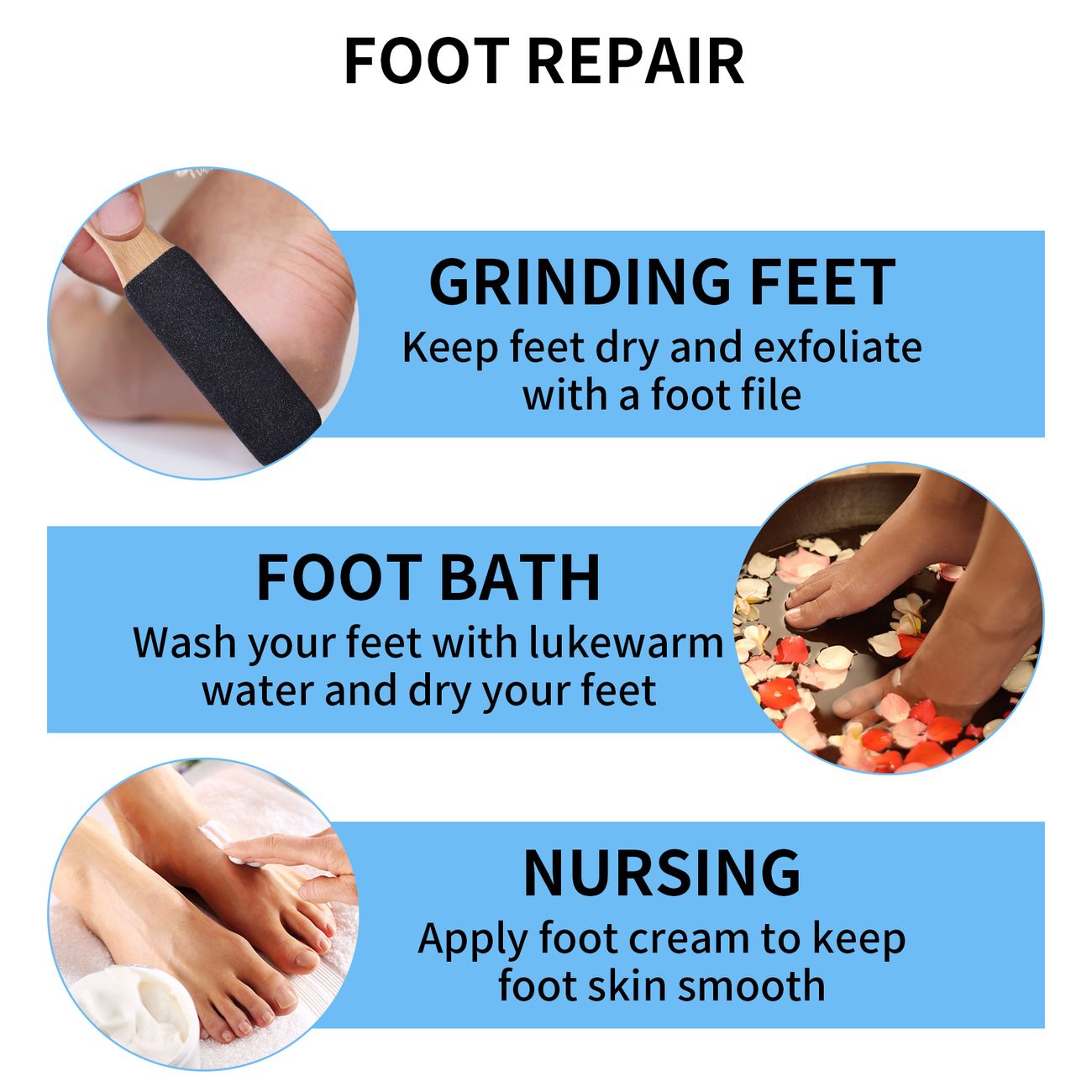 Foot Scrubber Pedicure Foot File Pumice Stone Professional Pedicure  Supplies Callus Remove Cracked Heels Dead Skin Corn Scraper File Foot Care  Foot Rasp Massage Brush Tools Kit For Men Women | Today's