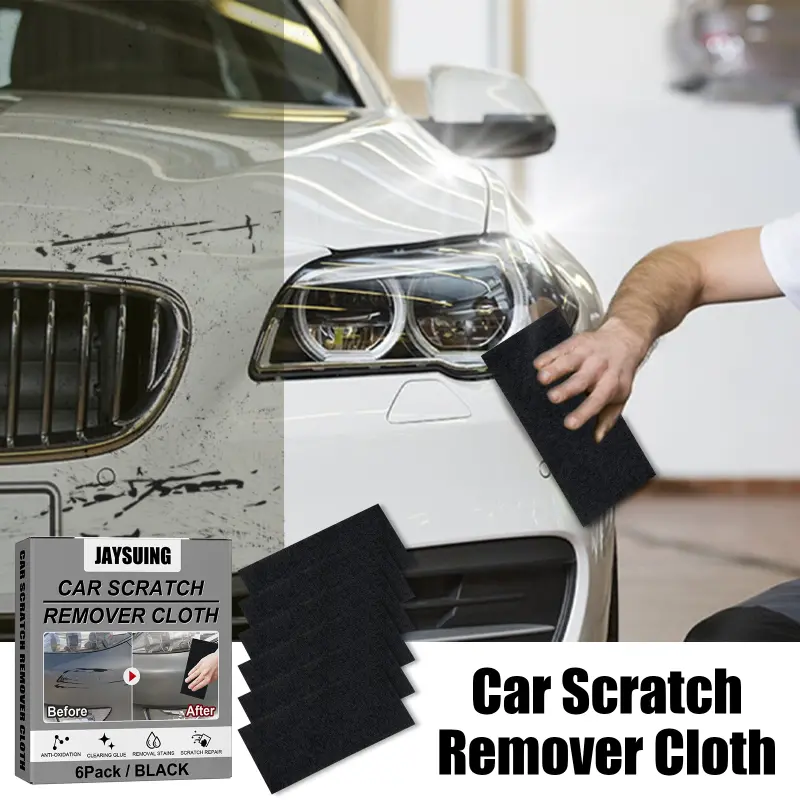 6pcs Car Scratch Remover Cloth, Car Paint Cleaning Repair Nano