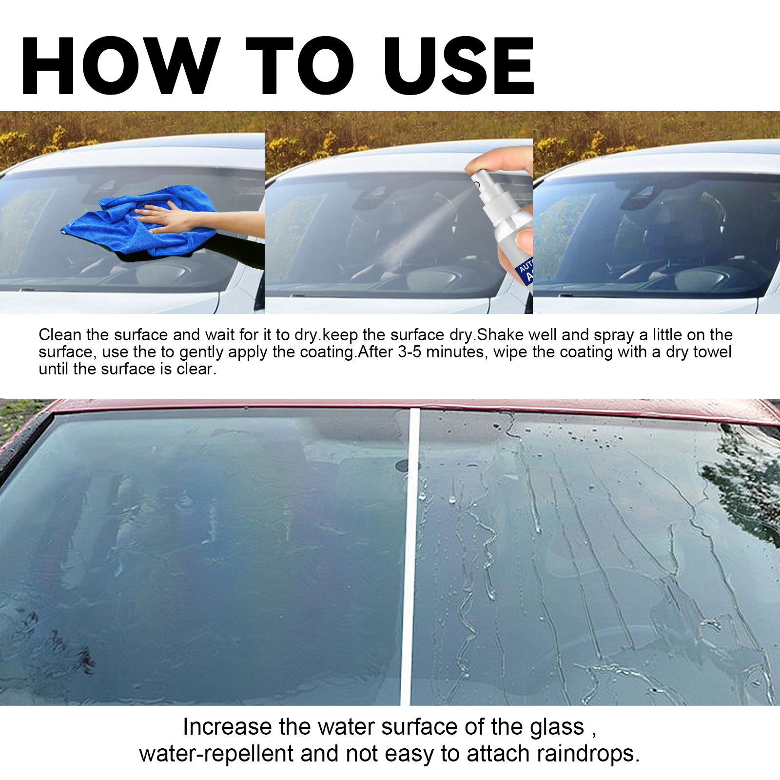 100ml Car Windshield Cleaner Rain Proof Fog Proof Remove - Temu