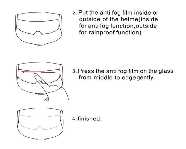 motorcycle helmet waterproof lens film universal rain fog protection film transparent lens sticker helmet anti fog film visor shield rainproof len details 1