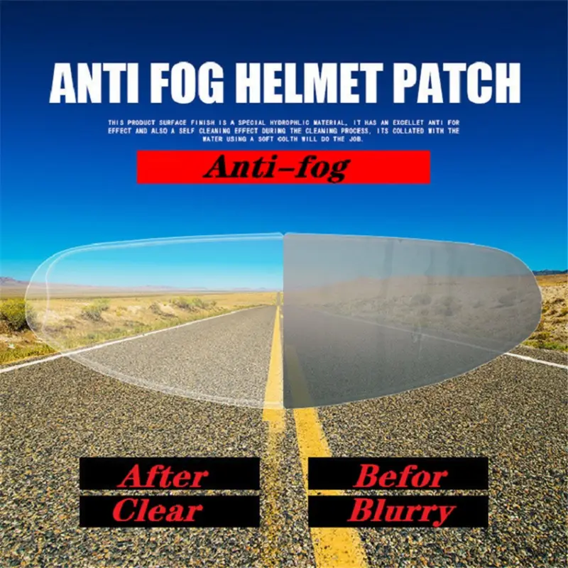 motorcycle helmet waterproof lens film universal rain fog protection film transparent lens sticker helmet anti fog film visor shield rainproof len details 3