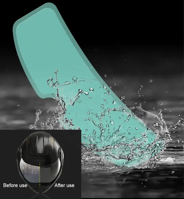 motorcycle helmet waterproof lens film universal rain fog protection film transparent lens sticker helmet anti fog film visor shield rainproof len details 6