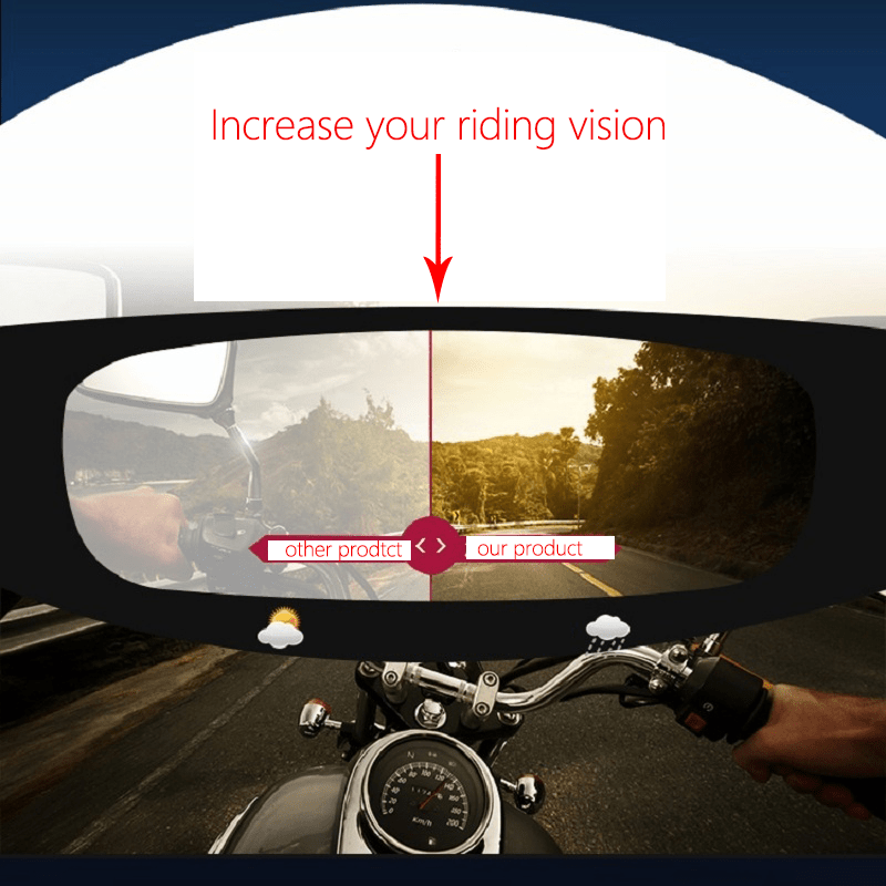 Cheap Universal Motorcycle Accessories Helmet Visor Clear Pinlock Anti-fog  Patch Suitable Breaker Helmet Lens Anti-fog Film Wind Lens Stickers HD  Vision