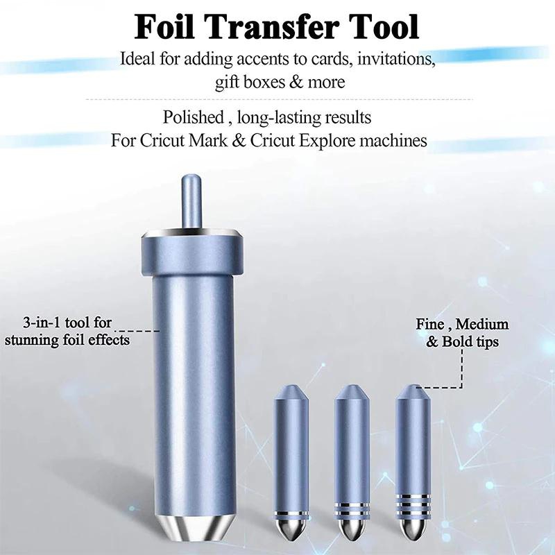 Portable Foil Transfer Tool Kit with 3 Blades for Cricut Maker