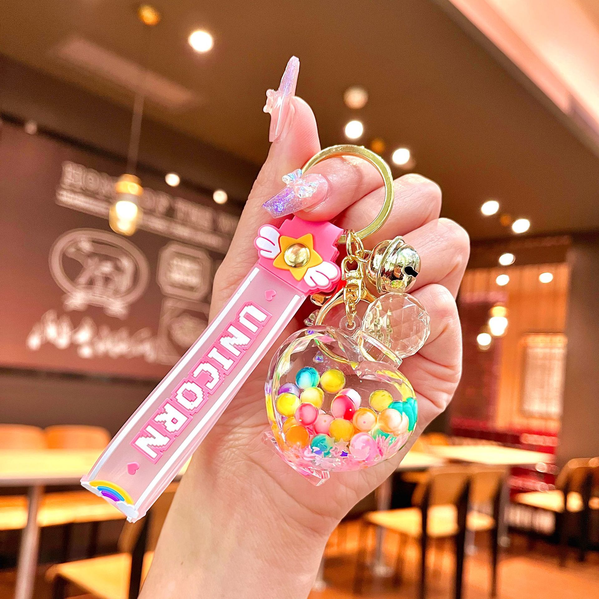 CRIZAN Cute Animal Keychain Key Ring Handbag Bag Charm Car Cell Phone Decor  Ornament