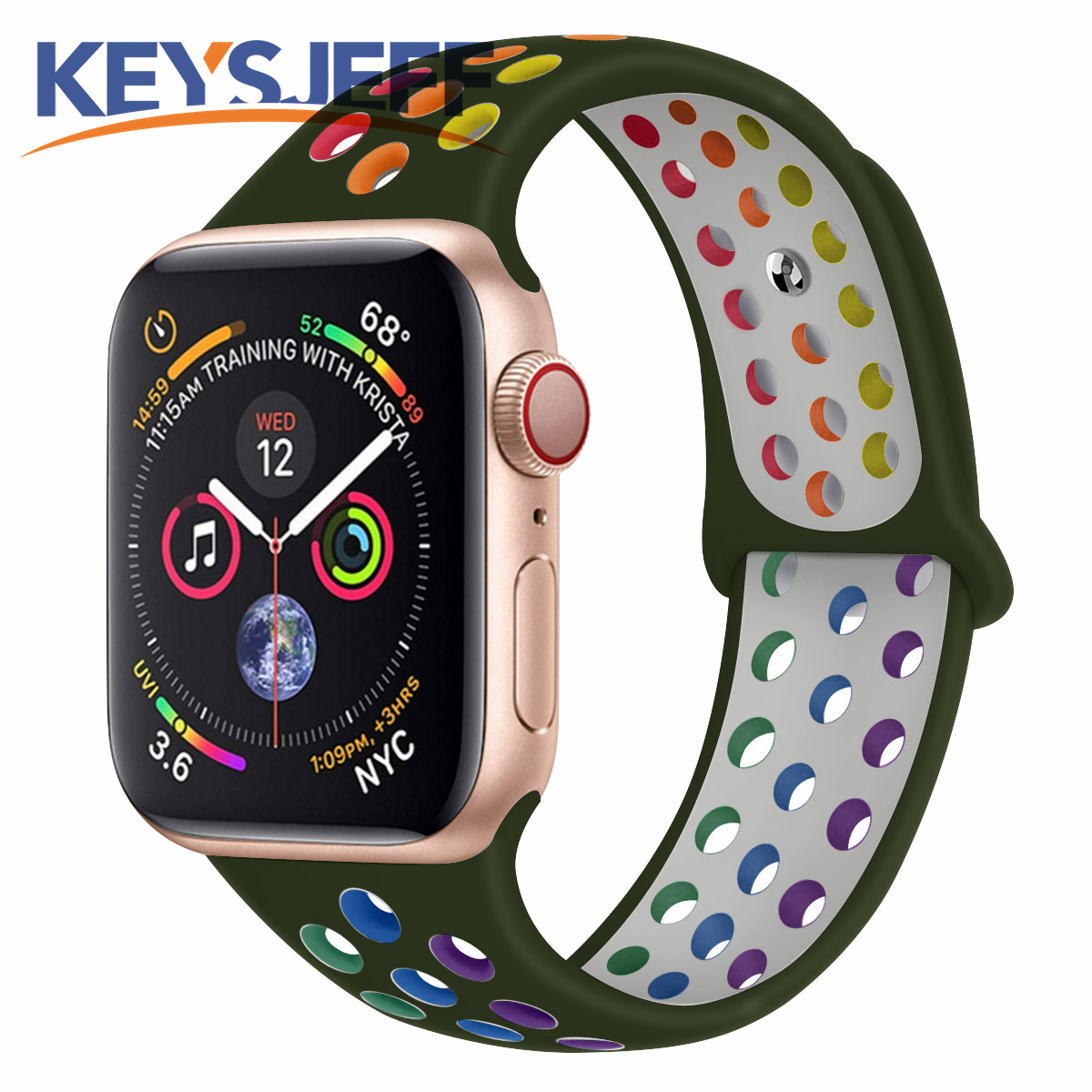 Shein 1pc Nylon Loop Strap Compatible with Apple Watch Band 45mm 41mm 44mm 40mm 42mm 49mm Elastic Bracelet Compatible with Apple Watch Ultra 49 mm 44 45