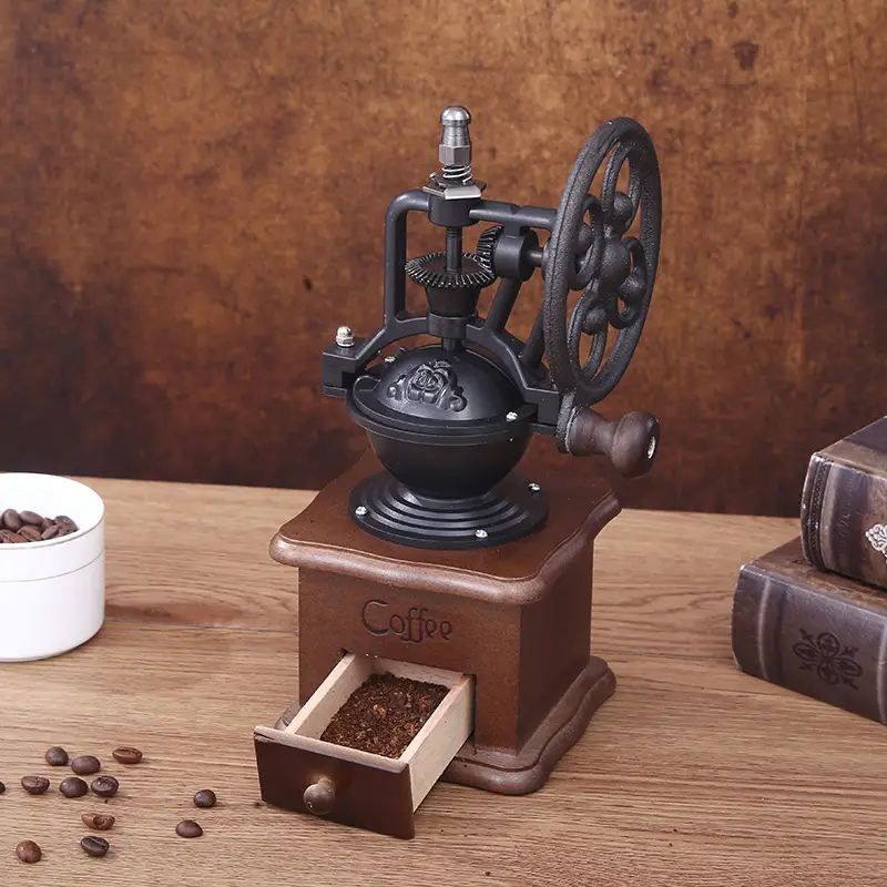 Molinillo de café de rueda oscilante Vintage de 1 pieza, molinillo de café  doméstico, molinillo de café Manual, molinillo de café de mano portátil par