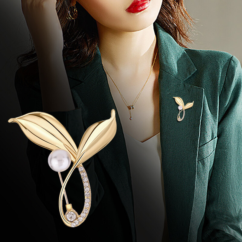 Elegant Rhinestone Golden Flower Brooch For Women Perfect - Temu