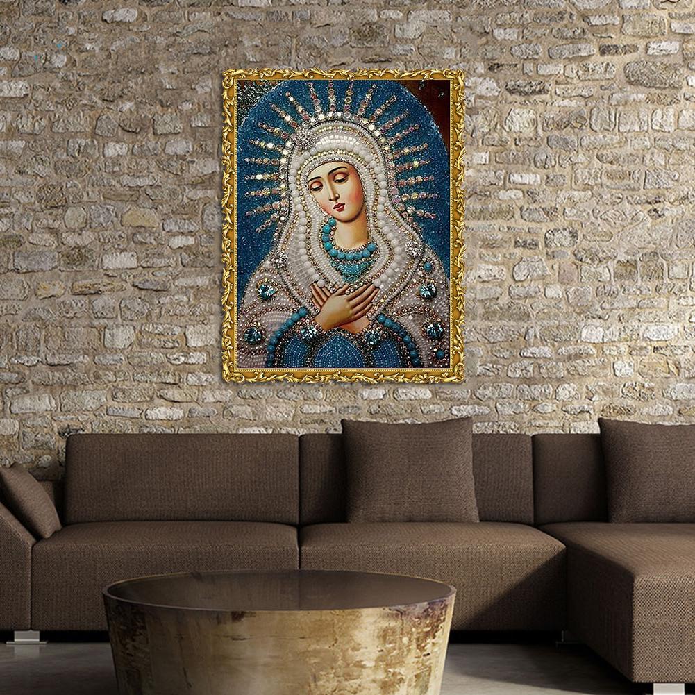 5D DIY Crystal Diamond Painting Religion Cross Stitch Kit Embroidery Mosaic