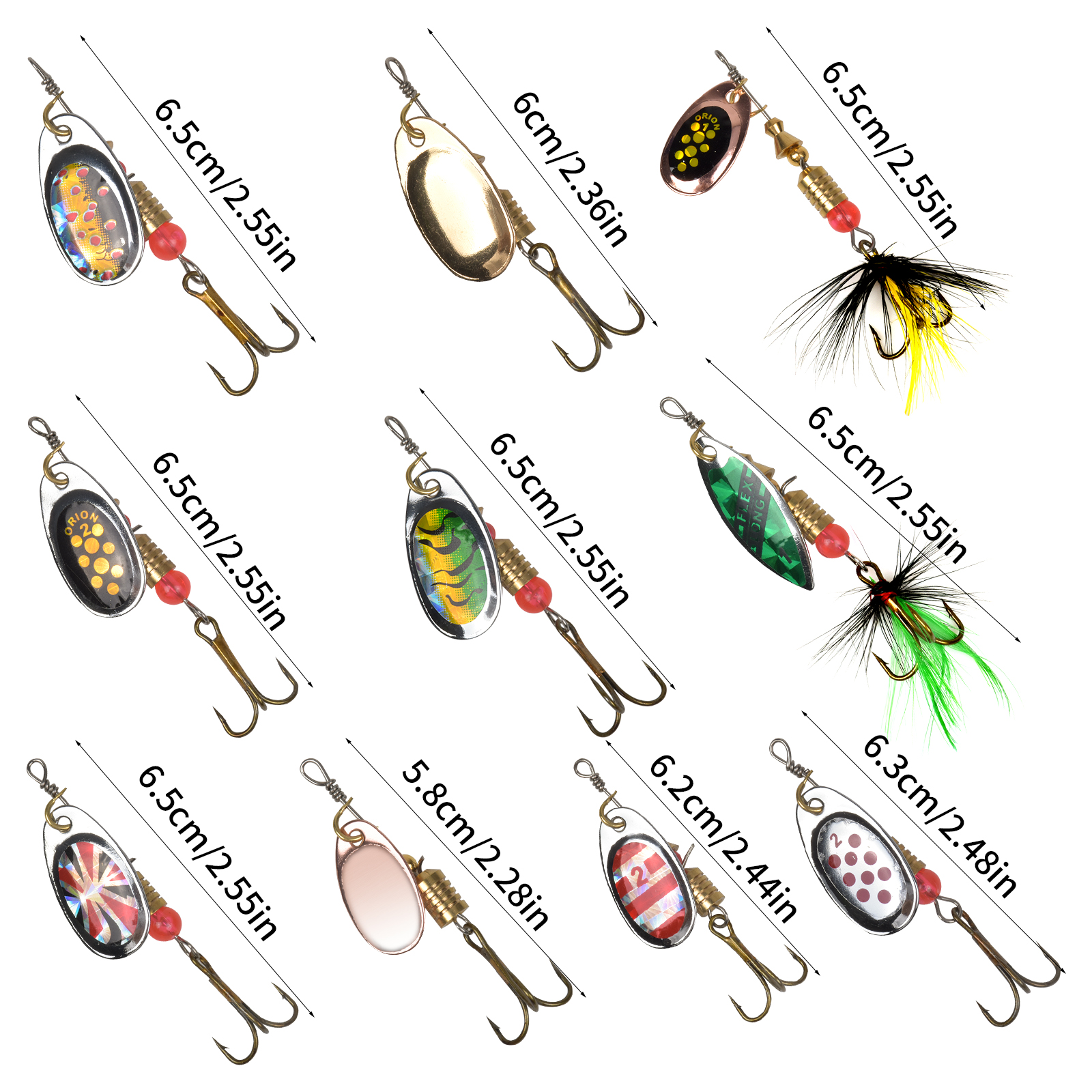 Fishing Spinners Lures Kit Perfect Trout Pike Perch Bass - Temu