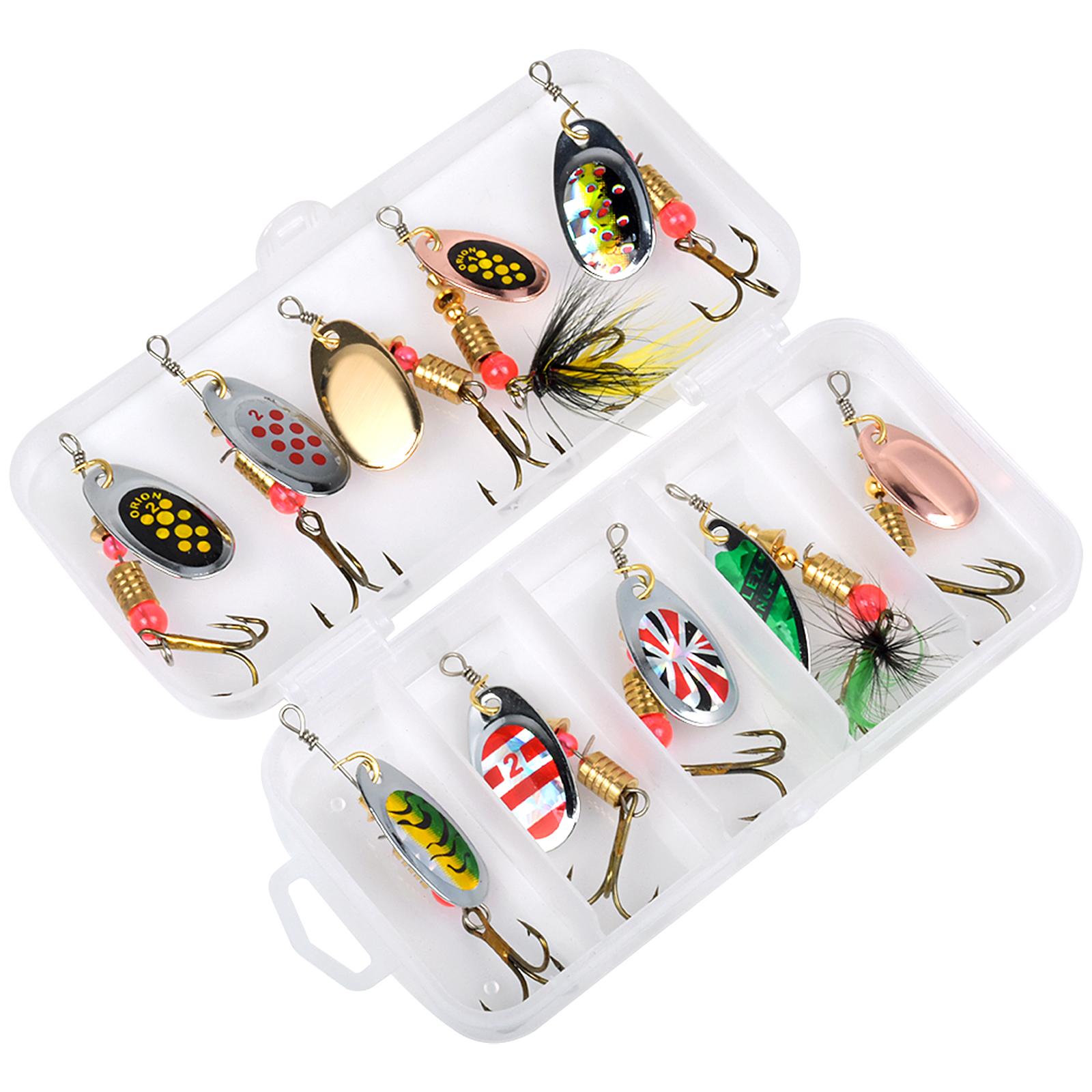 Fishing Spinners Lures Kit Perfect For Trout Pike Perch Bass