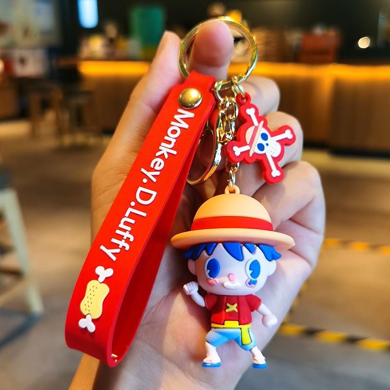 Car Key Chain Silicone Doll Anime Pendant Cartoon Key Ring Lettering  Decoration Best Sellers For Car Accessories - Temu