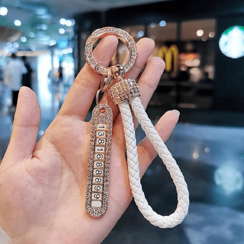 Crystal Key Ring Keychain Pendent Holder Lanyard - Temu