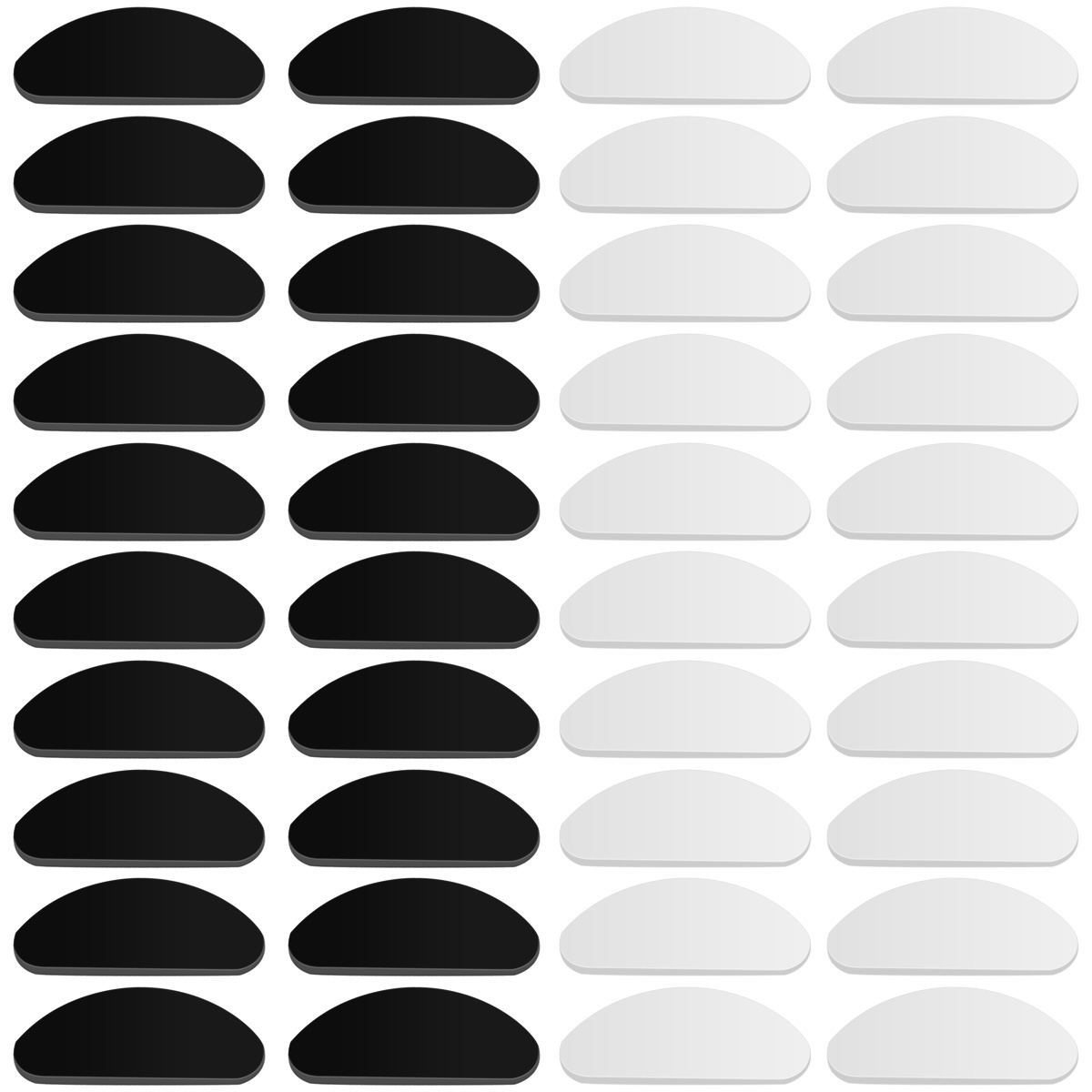 20 Pairs of Glasses Accessories Nose Pads - Soft Silicone, Self Stick Adhesive and Anti Slip