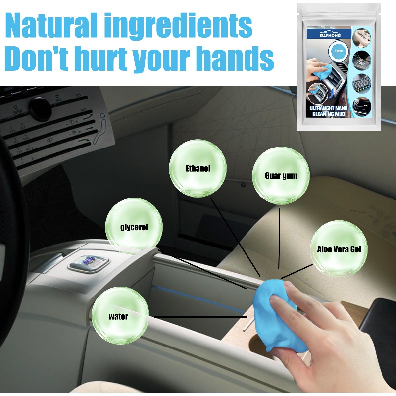Cleaning Gel Reusable Auto Dust Cleaning Mud Aloe Gel Car