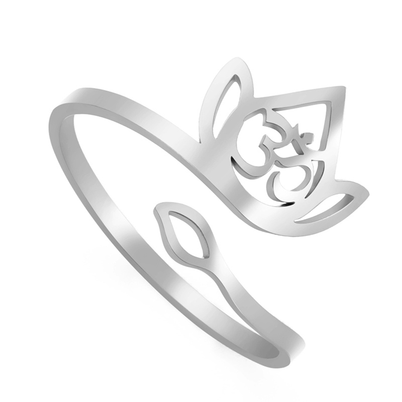 Om Ring Mai Concepts 316 Grade Stainless Steel Polished Hindu