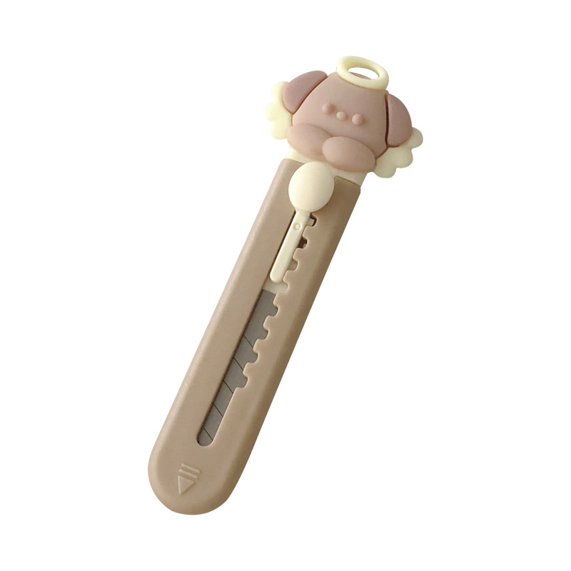Kawaii Cartoon Animals Mini Portable Ulity Knife Box Cutter Pocket Stretch  Paper Cutters School Office Supplies