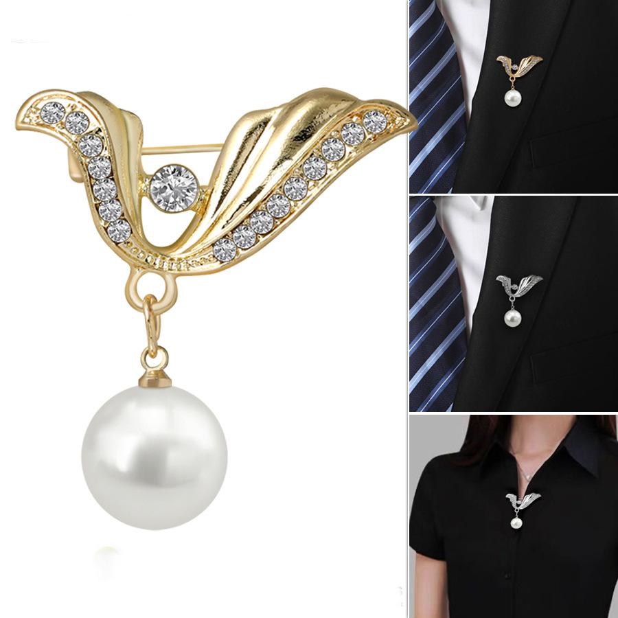 Gorgeous Bow Angel Faux Pearl Brooches Pin For Women - Temu