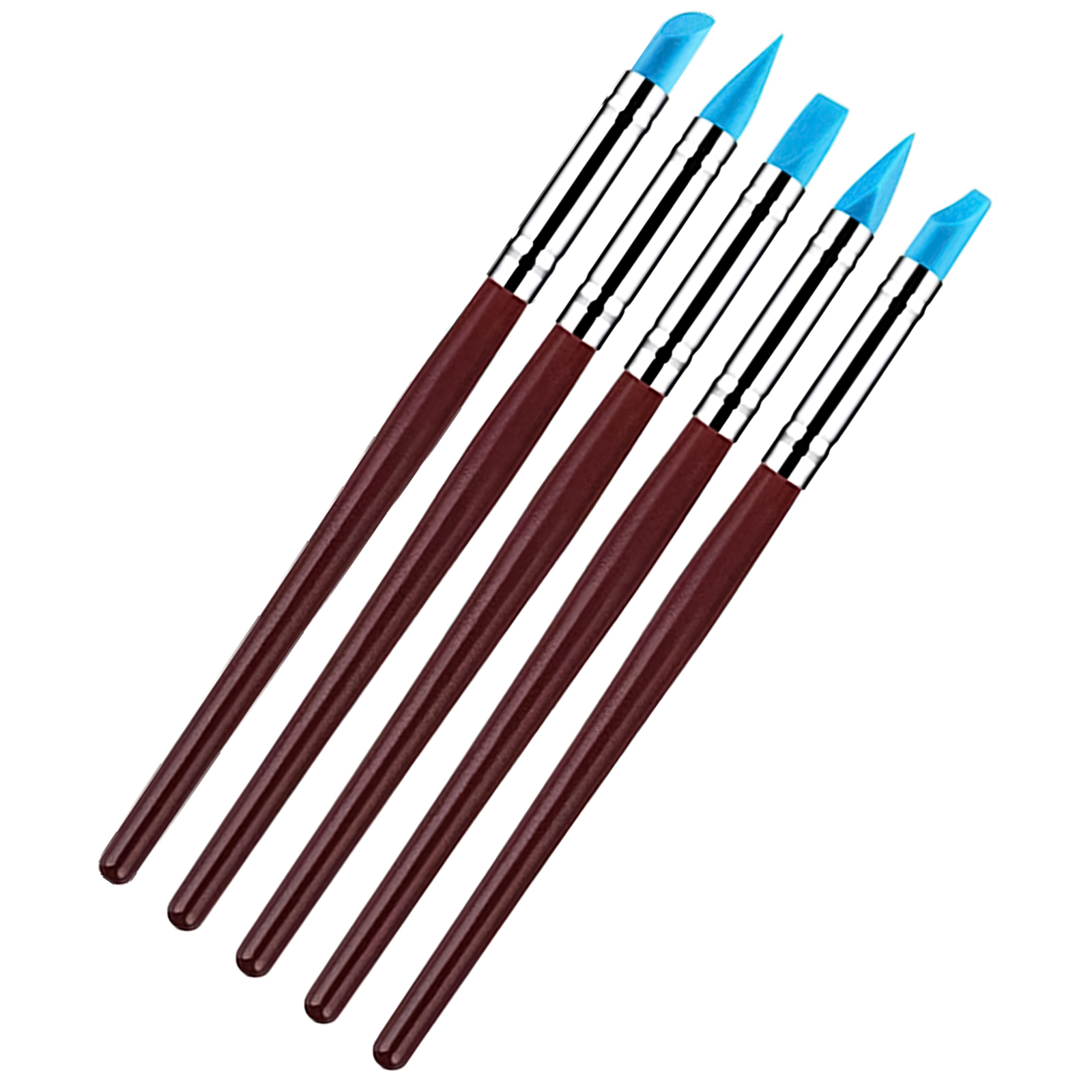 5pcs Flexible Silicone Color Clay Shapers Clay Sculpting Tools for  Sculpture