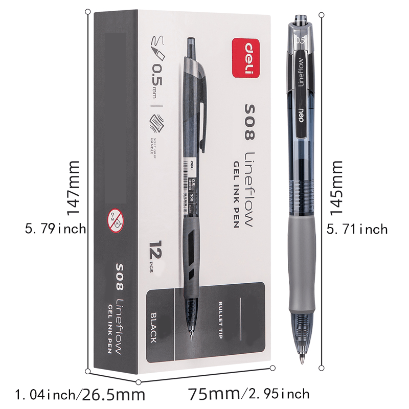 Deli Large Capacity Ball Point Pen Medium Point Smooth - Temu