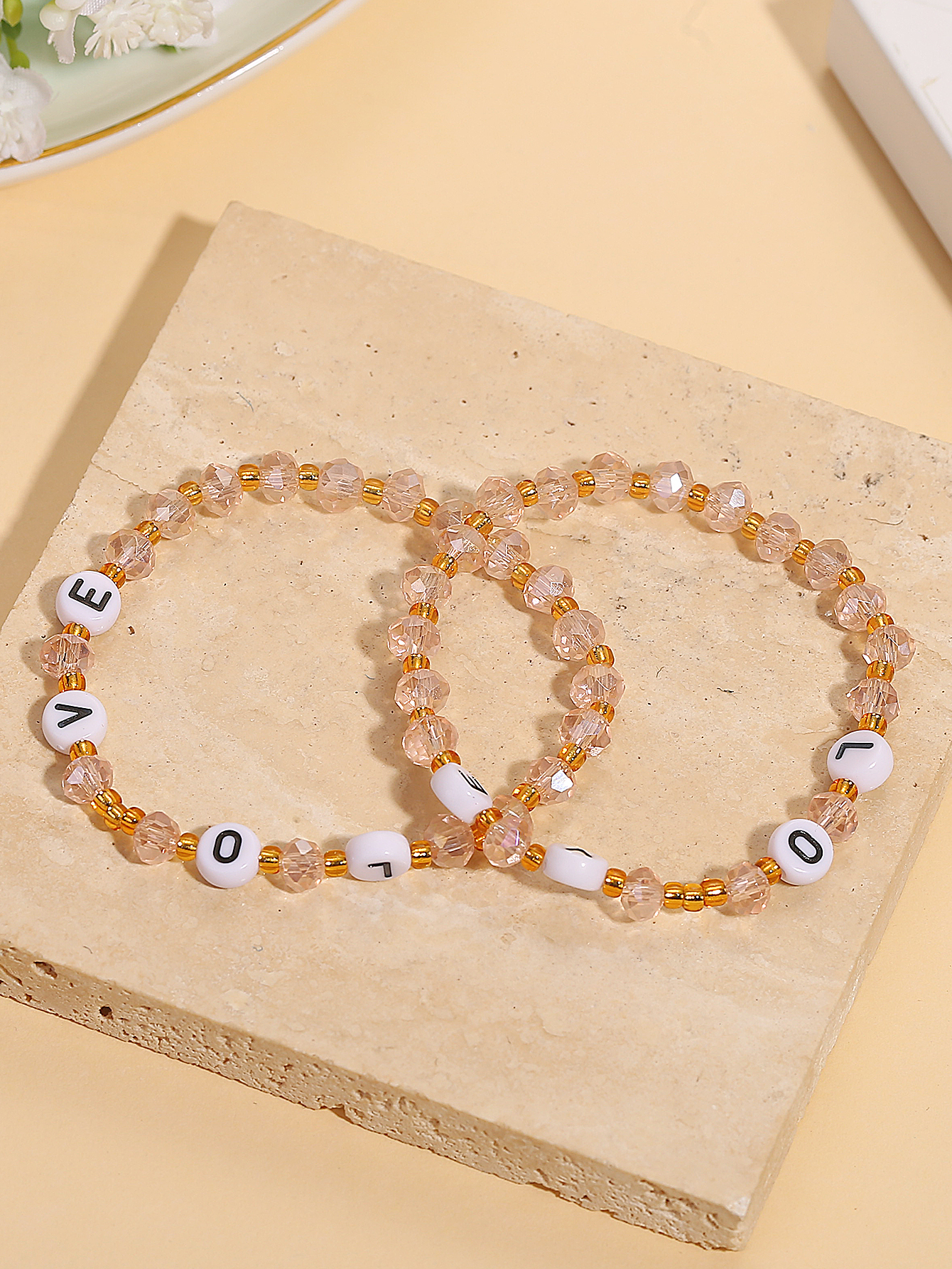 Lover Alphabet Bead Bracelet