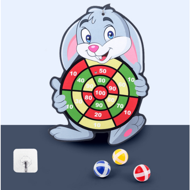 Children Cartoon Animal Dart Board Sticky Ball Rabbit Family Interactive  Educational Toy Christmas Gift - Toys & Games - Temu