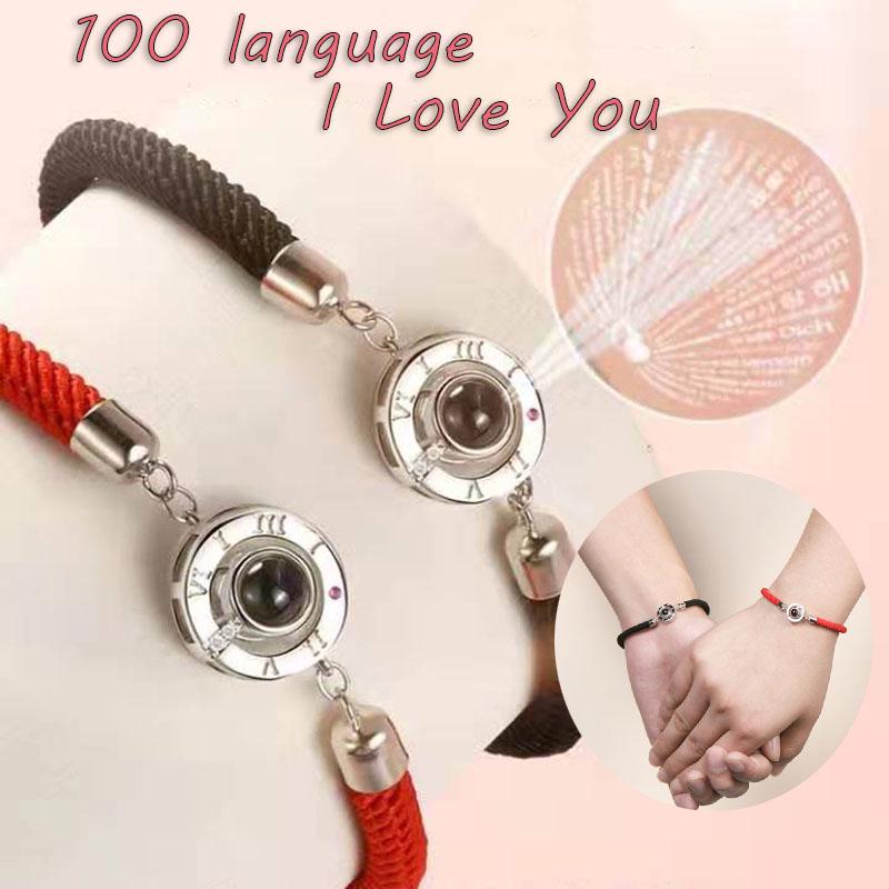 100 Languages I Love You Bracelet Best Gift Memory of LOVE Girlfriend Lovers