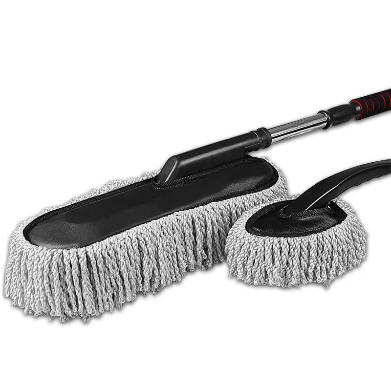 Car Wash Brushes Retractable Fiber Wax Mop Car Wax Brush - Temu