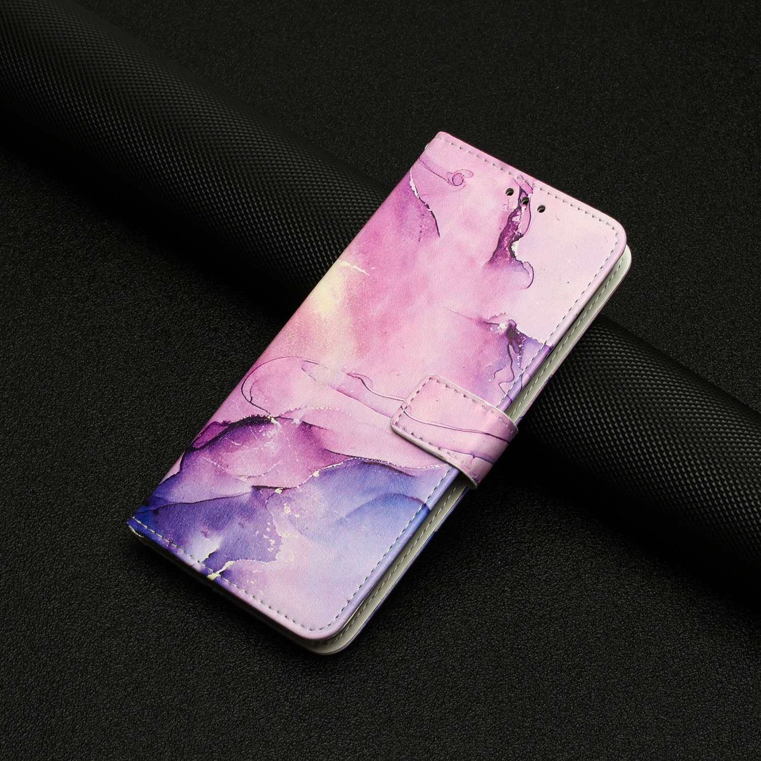 Funda con tarjeta magnética para Samsung Galaxy A23 5G con soporte tipo  billetera rosa - ✓