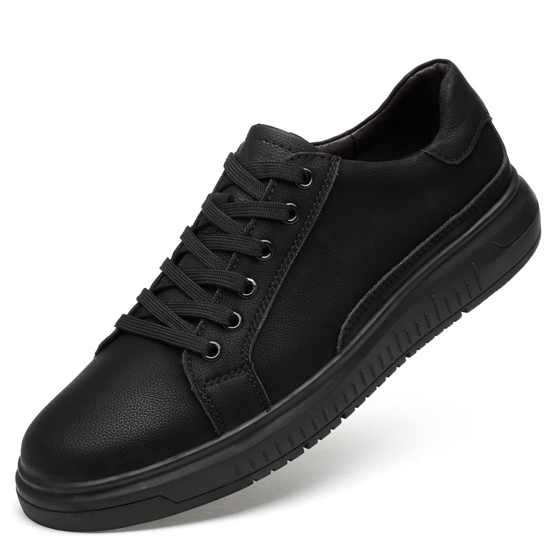 Custom Men's Leather Lace Up Skate Sneakers