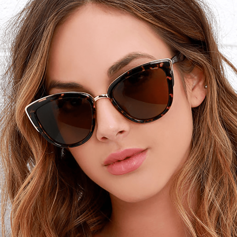 Cat Eye Fashion Sunglasses Women Retro Summer Outdoor Uv400 Shades Classic  Vintage Driving Sun Glasses Oculos De Sol - Temu